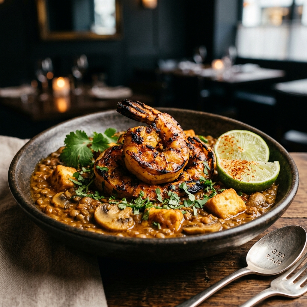 Sea Raja - Tandoori Tiger Prawn Indian Seafood Special