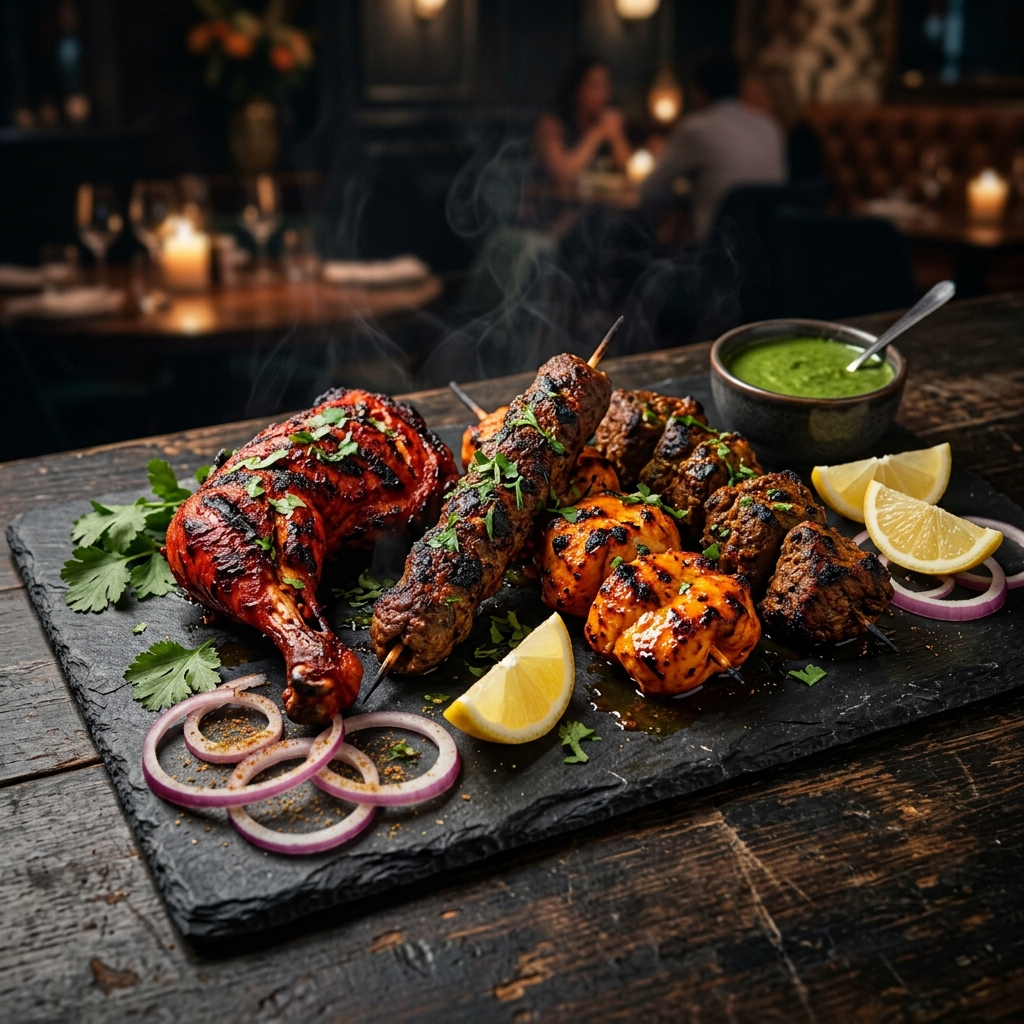 Tandoori Mixed Grill - Clay Oven Roasted Indian Meats